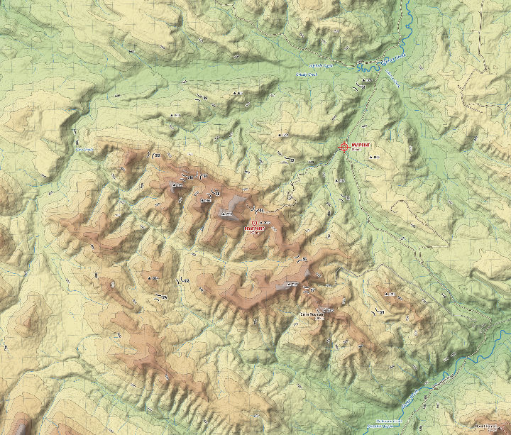 Caw Ridge: height