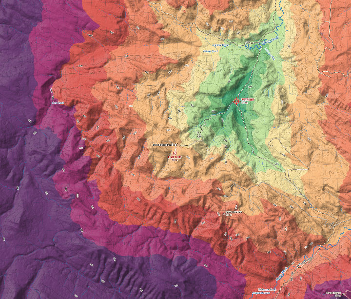 Caw Ridge: walking time